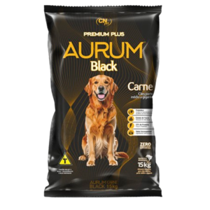 RAÇÃO CACHORRO AURUM BLACK CARNE ADULTOS 15 KG