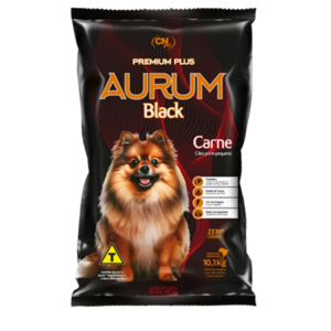 RAÇÃO CACHORRO AURUM BLACK CARNE PORTE PEQ. 10,1 KG