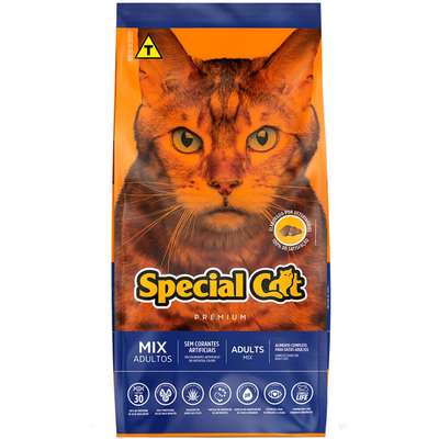 RAÇÃO GATO SPECIAL CAT ADULTO MIX 3KG