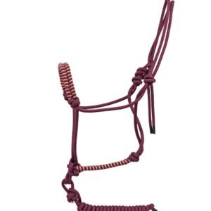CABRESTO REGULAVEL C/ CABO 8 MM PREMIUM VINHO E BEGE