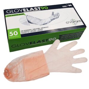 LUVA DESCARTAVEL P/ INSEMINACAO CX 100 UN