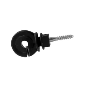 ISOLADOR GANCHO CURTO PRETO 25 UN