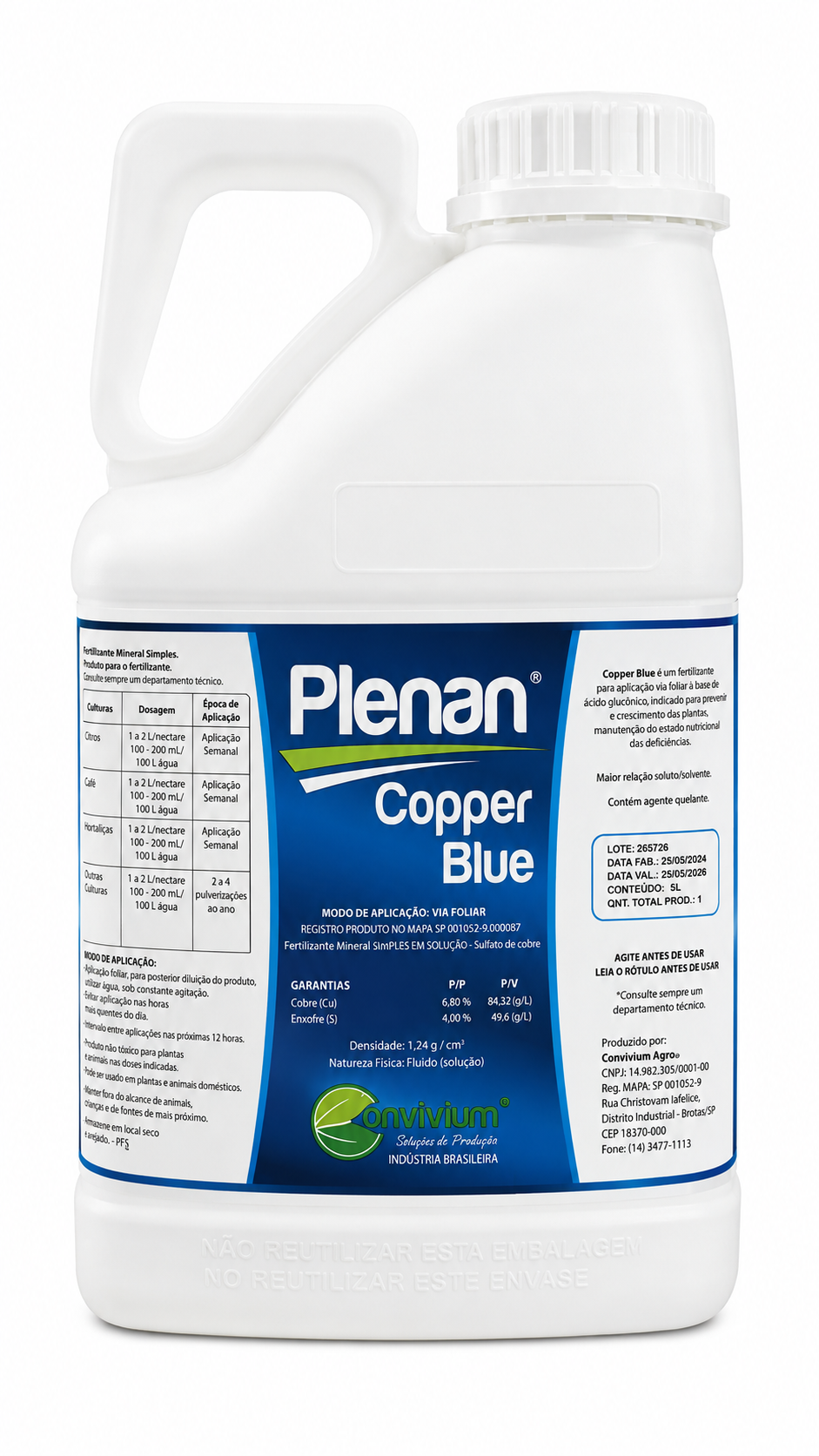 PLENAN COPPER BLUE 5 LITROS